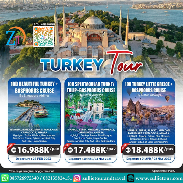 TURKEY ; TURKEY LITTLE GREECE + BOSPHORUS CRUISE 10D BY QR