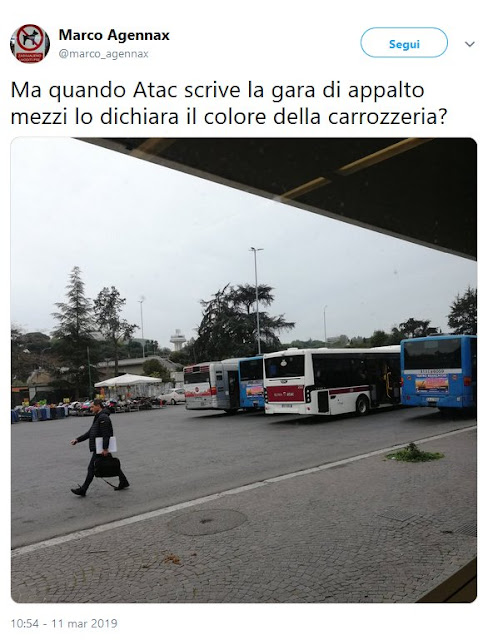 Situazione Trasporto Pubblico Roma mercoledì 13 marzo