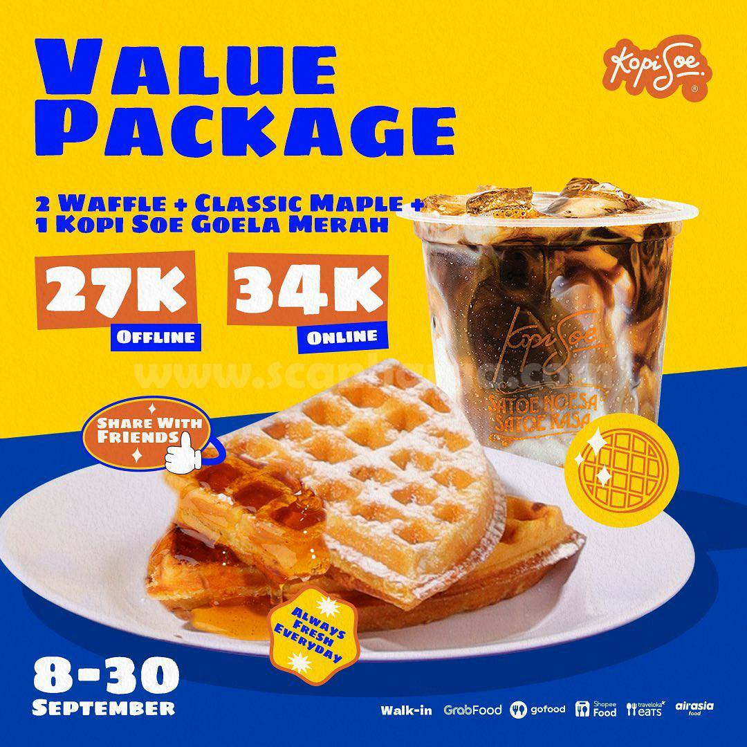 KOPI SOE Promo VALUE & PARTY PACKAGE – Start from IDR 27.000