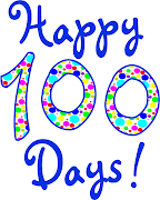 It's the 100th Day of School! We are 100 days SMARTER! (days fullpage)