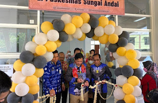 PUSKESMAS SUNGAI ANDAI KECAMATAN BANJARMASIN UTARA DIRESMIKAN 