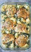 #Recipe : Chicken and Potatoes with Garlic Parmesan Cream Sauce