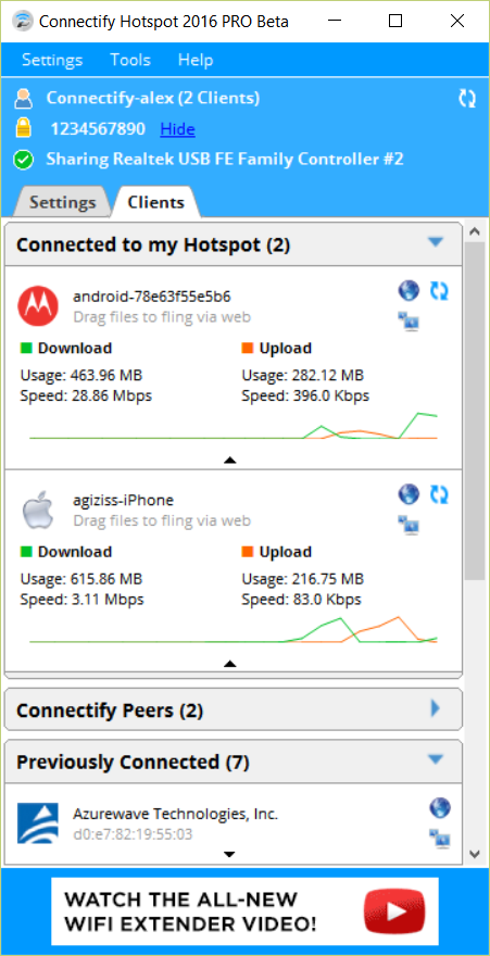 Connectify Hotspot Screenshot 3