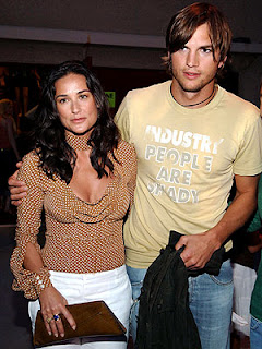 Ashton Kutcher with Wife