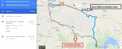 Rute maps tujuan Curug Bandung, Curug Cigentis