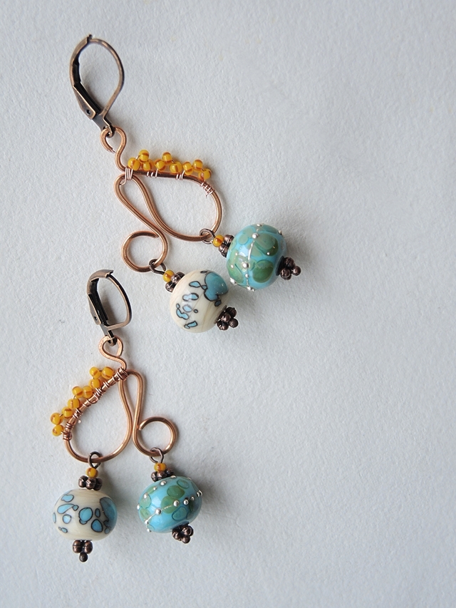 DIY oorbellen/earrings 'stelletje'