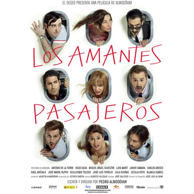 Los amantes pasajeros película Almodóvar reparto actores