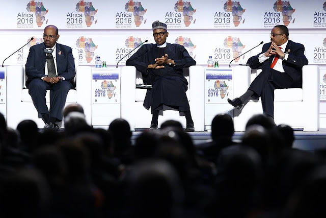 Photos of Buhari Participating at the Opening Panel- Presidential Roundtable of Business for Africa, Egypt