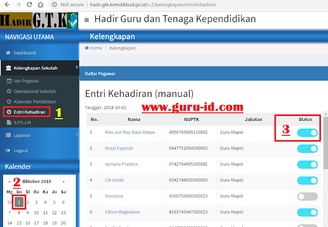  Bagaimana mengisi mangkir online guru DHGTK versi gres  Cara mengisi mangkir online dhgtk v2 (versi baru)