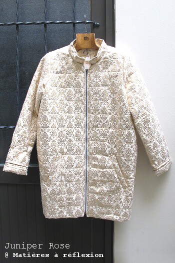 SOLDES Manteau écru motifs Juniper Rose