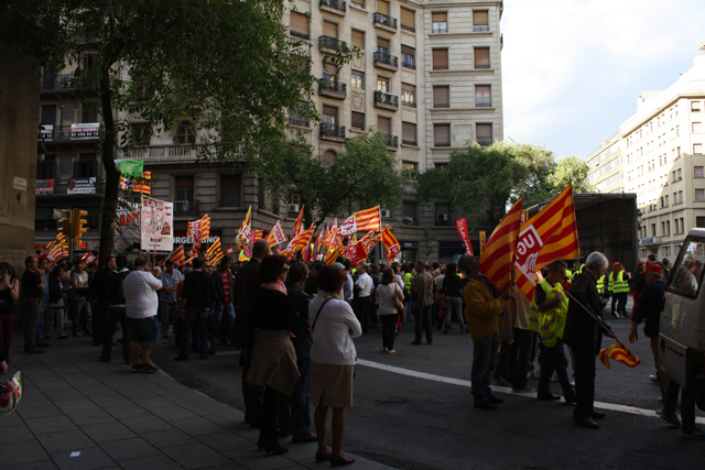 protesty w Hiszpanii (Barcelonie)