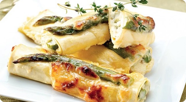 Cannelloni agli asparagi e montasio