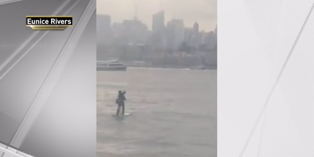 Running Late to Meeting, Man Paddleboards Across Hudson River in Business Suit, Dress Shoes