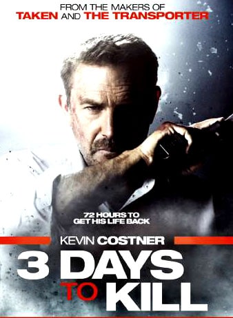 3 Days to Kill (2014) Dual Audio {Hin-Eng} Movie Download | 480p (400MB) | 720p (950MB)