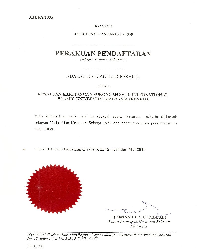 Kesatu June 2010