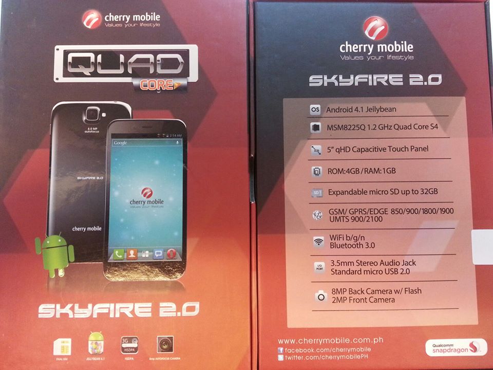 Cherry Mobile SkyFire 2.0 Retail Box