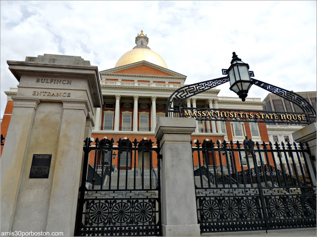 Entrada Bulfinch del Massachusetts State House, Boston 