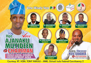 VOTE: Ajanaku As Chairman, Isolo LCDA, Lagos