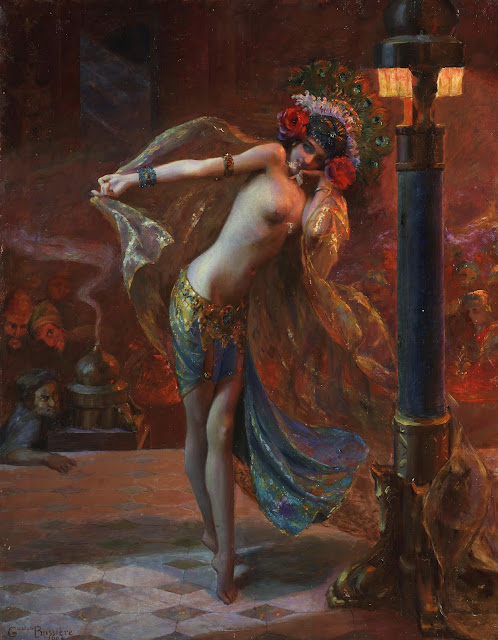 A painting of Salome by Gaston Bussiere 