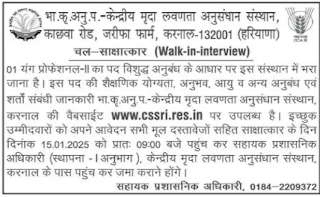 ICAR-CSSRI Karnal YP-II Recruitment 2025