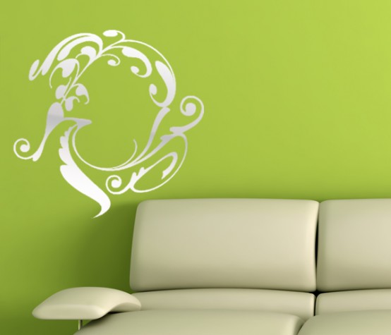 Interior Design Idea Using Wall Mirror Stickers ~ HOME INSPIRATIONS