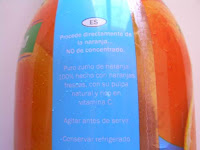Zumo de naranja VITAFIT (LIDL) | El blog de las marcas blancas (www.blog-marcas-blancas.blogspot.com)