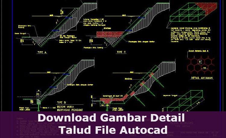 Download Detail Talud File Autocad
