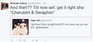 Is Don Jazzy Cherubim and Seraphim?