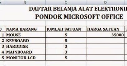 Pondok Microsoft Office: CARA MENAMBAH KATA UNIT, LITER 