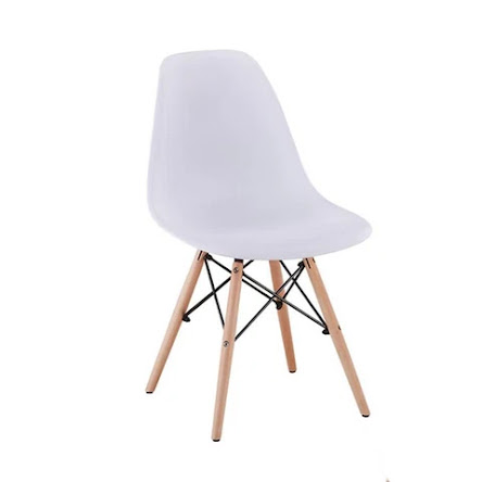 Ghế nhựa chân gỗ Eames