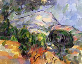 Cézanne. Montagne Sainte-Victoire au-dessus de la route du Tholonet
