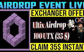 ULTIX Exchange Airdrop of 100 $UTX Token worth $35 USD Free