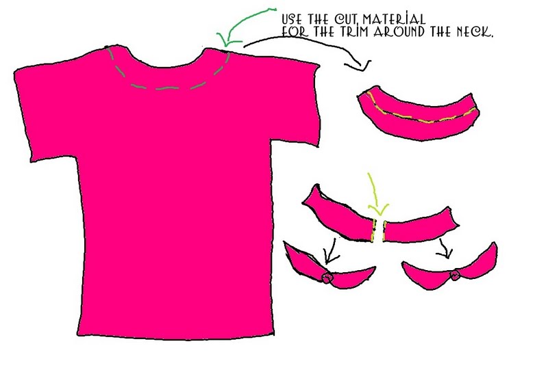 WobiSobi Project ReStyle 29 Pink Tshirt into off