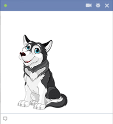 Husky Facebook Sticker