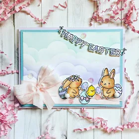 Sunny Studio Stamps: Chubby Bunny Customer Card by Kristy Ann