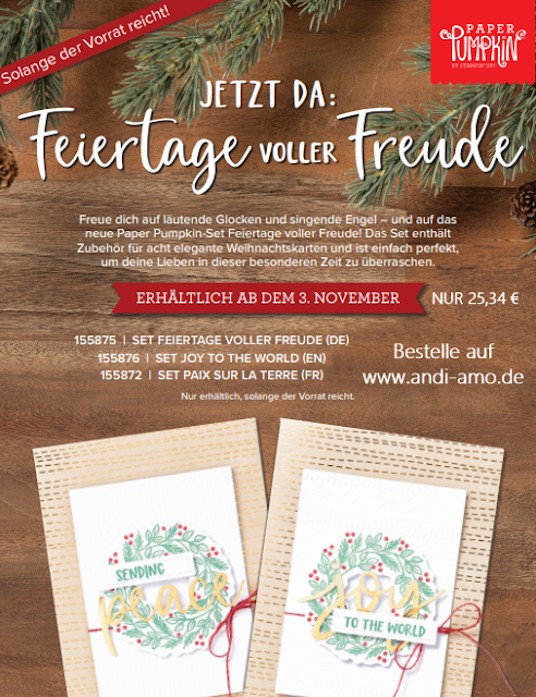 Paper Pumpkin Feiertage Voller Freude Stampin Up bestellen