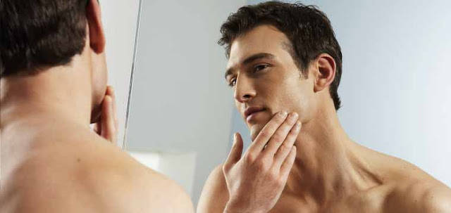 Shave or crave, free from stubble, clean shaven men