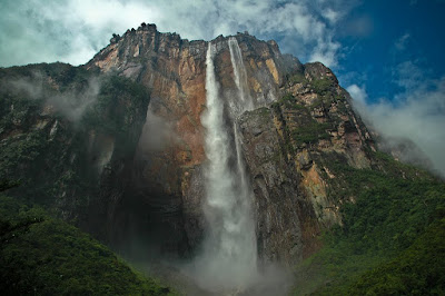 View from the foot of the angel falls