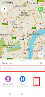 Maps.me - Panneau Recherche