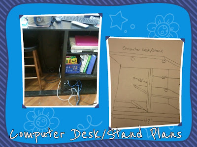 computer desk plans dimensions