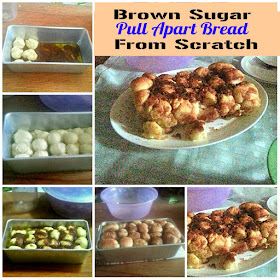 Brown Sugar Pull Apart Bread From Scratch @ treatntrick.blogspot.com