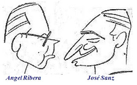 Caricaturas de Ángel Ribera y José Sanz