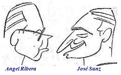 Caricaturas de Ángel Ribera y José Sanz