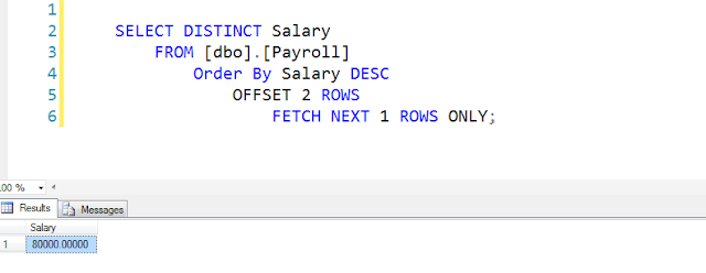 Getting-3rd-highest-salary-Using-Pagination