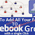 How to add all your friends to Facebook group with single click