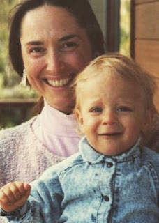 Childhood picture of Elijah Allan-Blitz with her mother