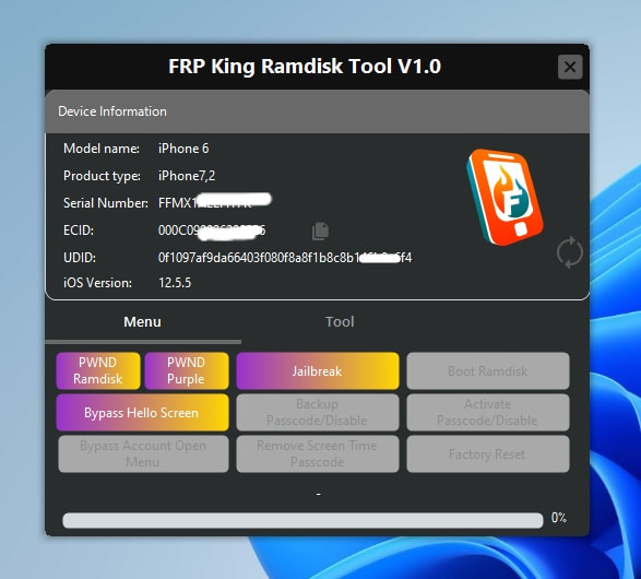 FRP King Ramdisk Tool V1.0