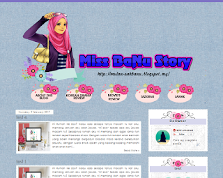 Design Baru Blog Miss Banu Story Bermula 11 Feb 2017