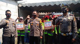 Sambut Hari Lalulintas ke-65, Satlantas Polres Serang Gelar Baksos