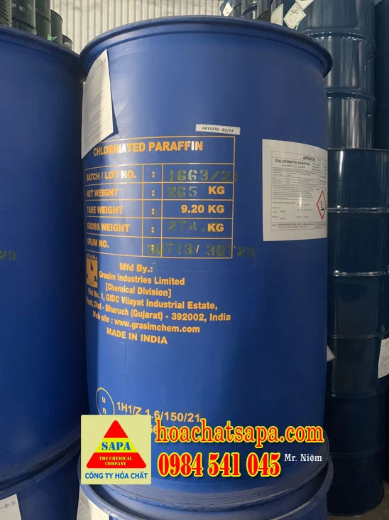 Hóa dẻo Chlorinated Paraffin S54 (Paraffin chlor hóa)